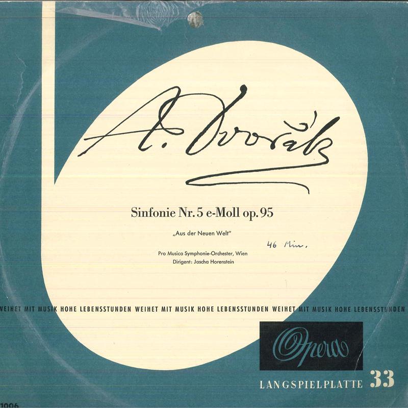 

LP Record JASCHA HORENSTEIN, PRO MUSICA SYMPN - Dvorak Symphonie Nr5 In E-moll, Op9 XP2110 PANTHEON Germany Classical Used