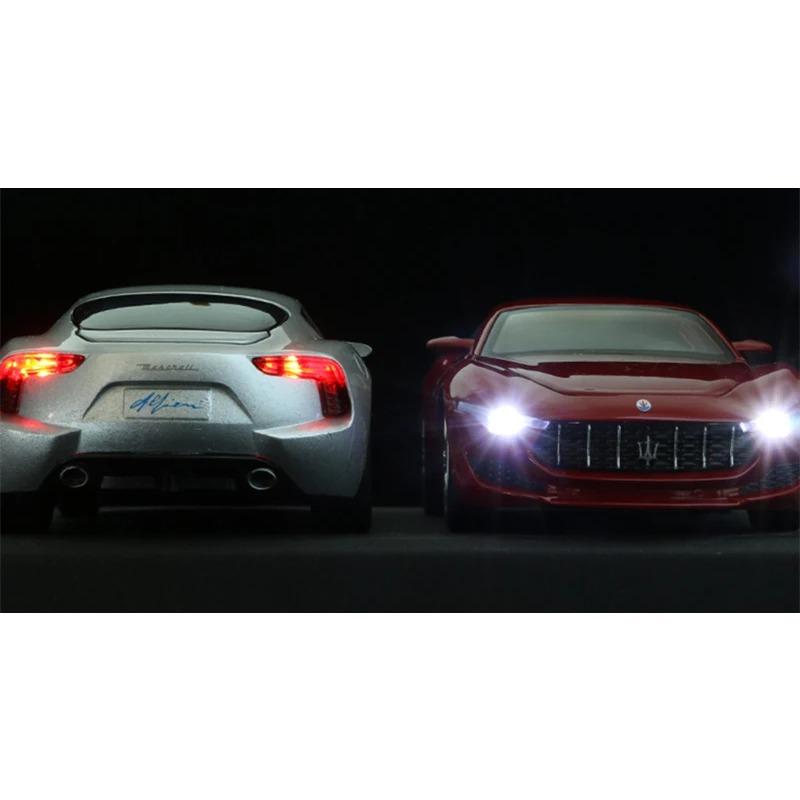 Maserati Alfieri Concept Car 1/32, Modello di Auto Sportiva in Lega, Pressofuso, Metallo, Veicoli, Giocattoli, Suono, Luce, Simulazione, Regalo per Bambini