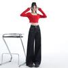 Retro High-waist Wide-leg Jeans for Women In Autumn Casual and Versatile Loose Straight Wide-leg Trousers for Women In Autumn