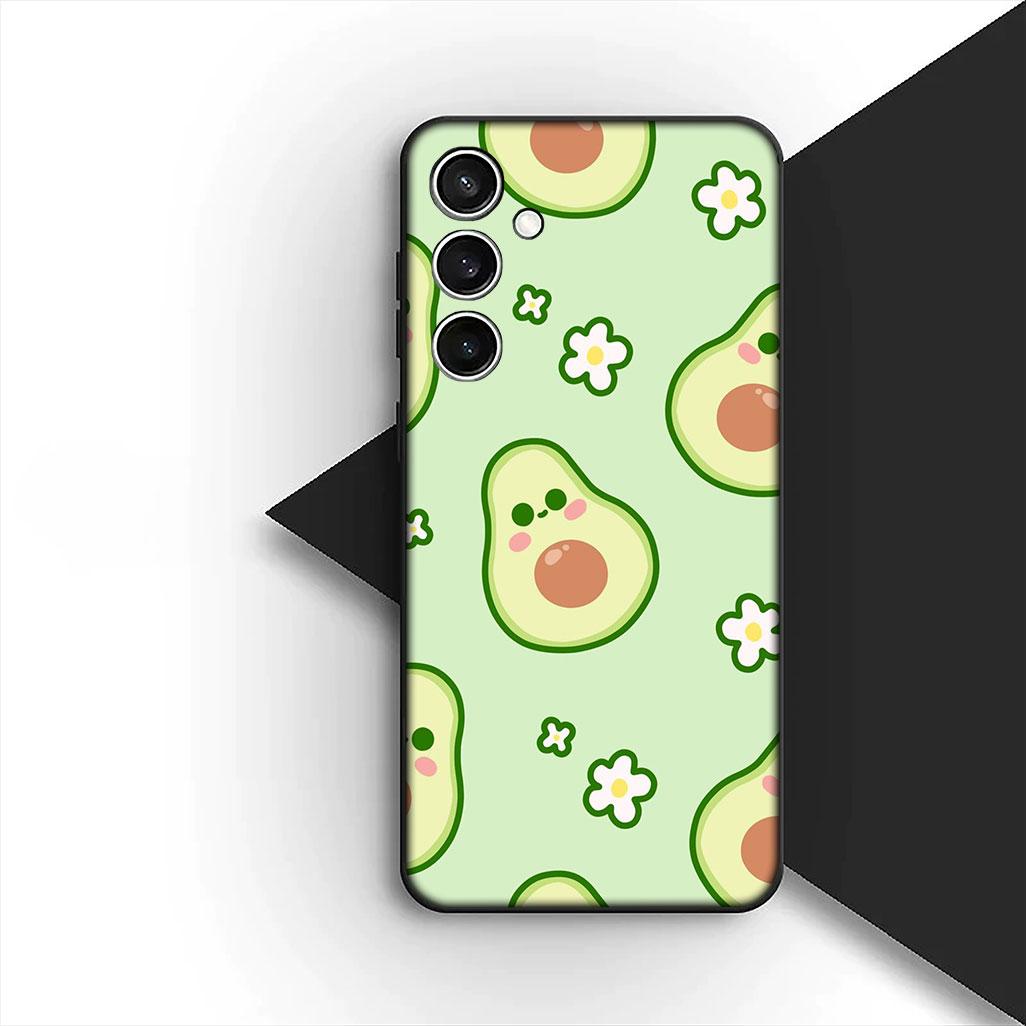 

Cover for Samsung Galaxy S20 S22 S21 FE Ultra Plus A07 A17 A15 A16 A25 A57 A37 Phone Case Cherry Strawberry fruit Summer Avocado Galaxy S22 5G