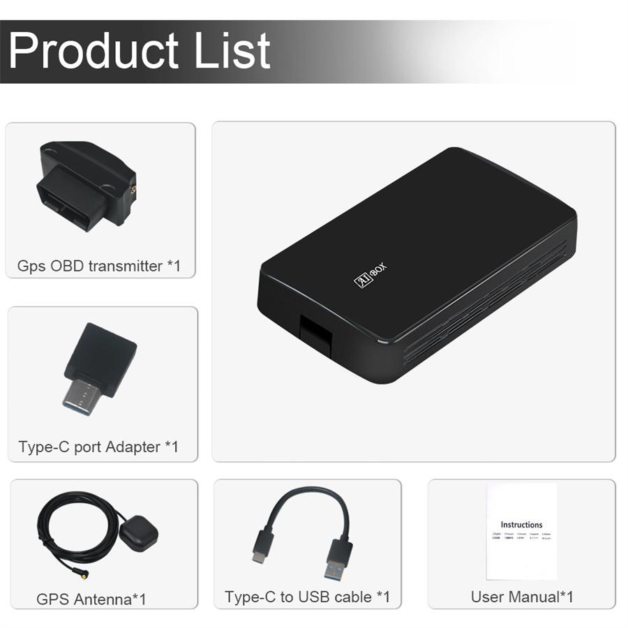 

Android 10.0 Wireless For Car-Play Box Wired Android Auto Built-in GPS Player