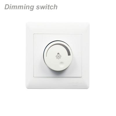 220V High Quality White Professional Light Switch Lamp Dimmer Brightness Controller