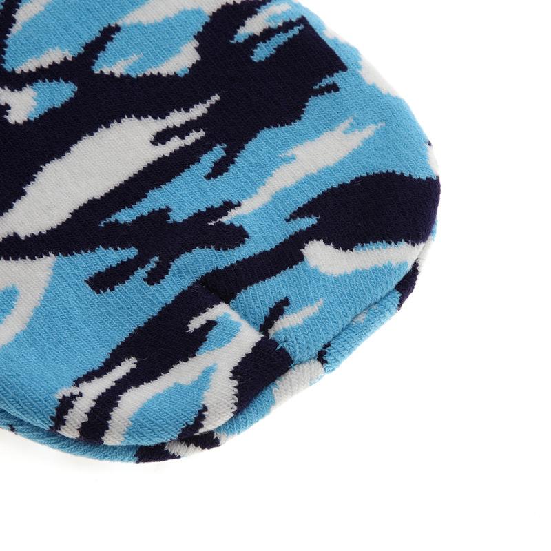 Children's Hats Autumn and Winter New Acrylic Knitted Hats Jacquard Camouflage Wool Hats Children and Boys Cold Hats 2025