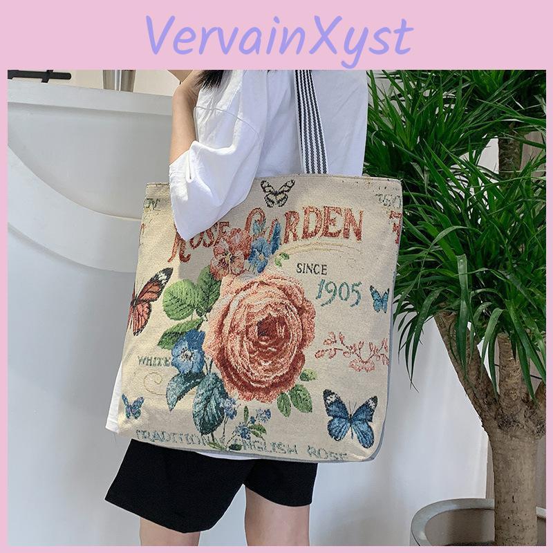 Bags Womens Shoulder Travel Large Capacity Canvas Totes Casual Vintage Cat Handbags