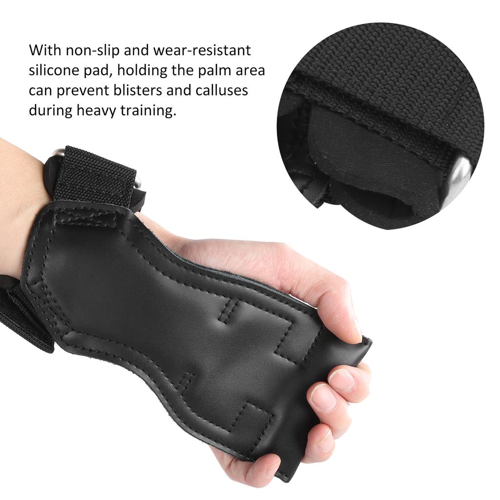 1Pair Artificial Cattlehide Training Gloves Pullups Dumbbells Hand Guards Wrist Guards