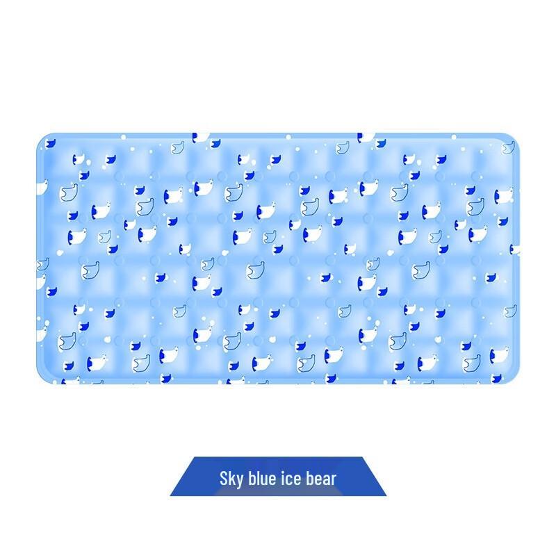 Summer Cooling Gel Mat (Ice Bear, Sky Blue)
