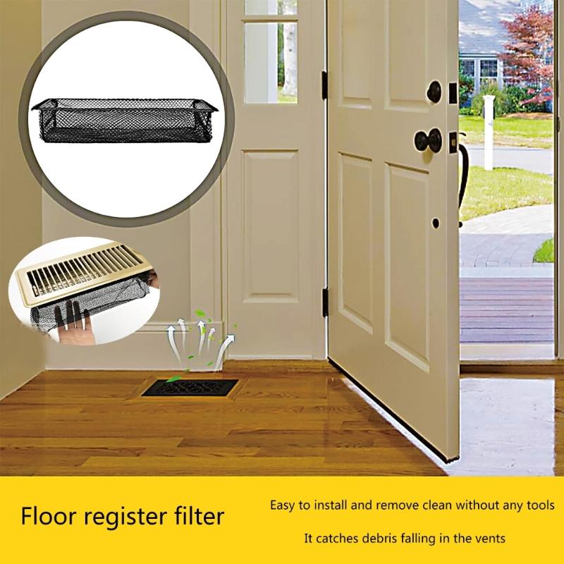 Floor Register Cover Trap Floor Air Vent Cover Screen for Kitchen and Home Air Vent Filters  Floor Vent Mesh Filters Net