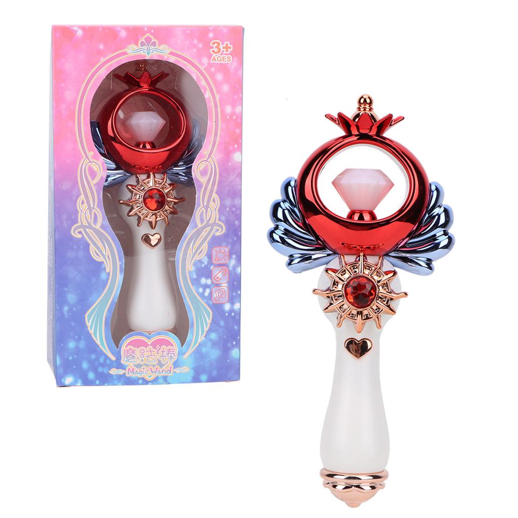 Sweet Princess Wand Fairy Electric Magic Music Light Stick Flashing Kids Girl Toy Gift