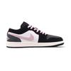 Jordan Air Jordan 1 Black Pink Toes Abrasion Resistant Low top Vintage Basketball Shoes Men's Black Pink II3788-003(Team2267-)