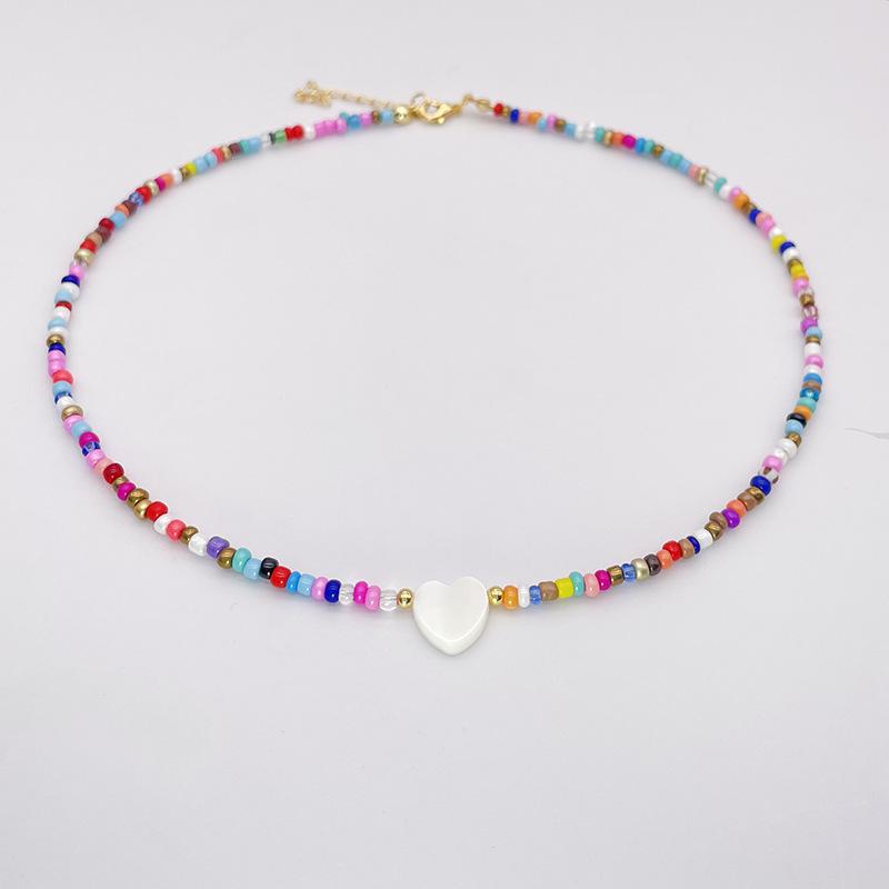 1 шт. Новое ожерелье-чокер в виде сердца с натуральной ракушкой для девочки — фото 7