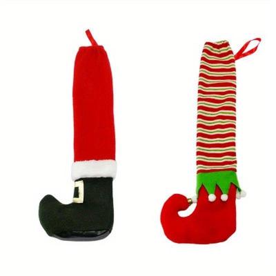 Christmas Decorative Chair Leg Covers Fabric Cartoon Table And Chair Covers Christmas Holiday Party Home Decor Table Leg Covers