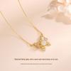 Butterfly Dance Necklace: S925 Sterling Silver, Light Luxury, Fashion Hetian Jade Butterfly on a Delicate Collarbone Chain for Women.