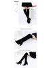 New European & American Over-the-Knee High Heel Boots – Thick Heels, Plus Sizes Available