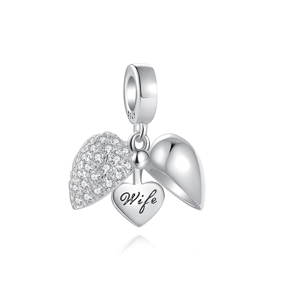 Nouveau Charm en Cuivre Compatible Avec les Bracelets Authentiques Accessoires Bijoux Femme Collection Membre de la Famille Grand-mère Sœur Épouse