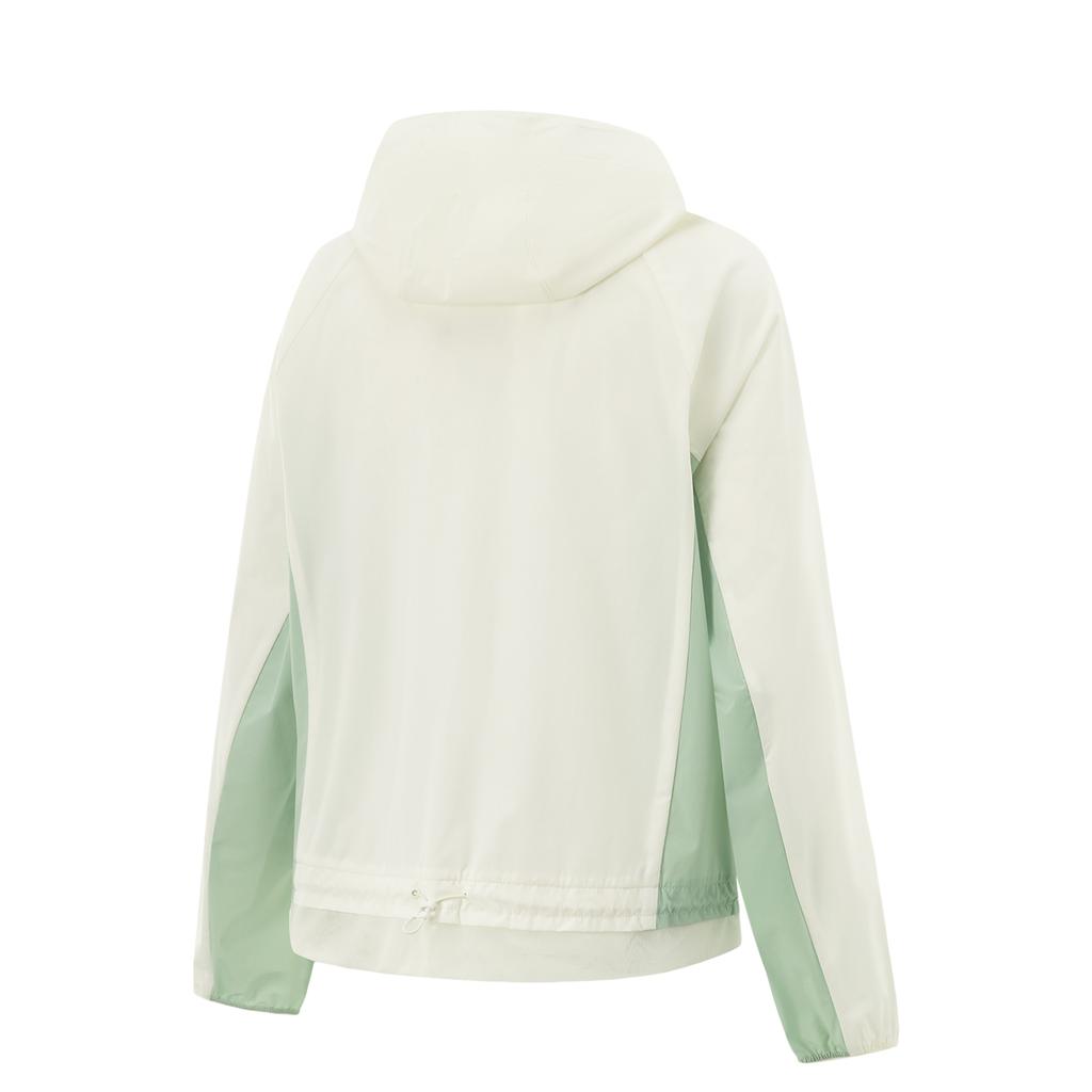 Li-Ning Fitness Series High Street American Vintage Color Block Zipper Hooded Comfortable Breathable Versatile Casual Sun Protection Jacket AFDV156-5