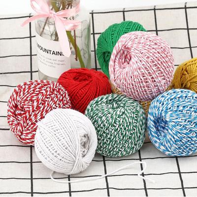 Dvě barvy Cotton Bakers Rope Rustikální řemesla Ručně vyráběné příslušenství