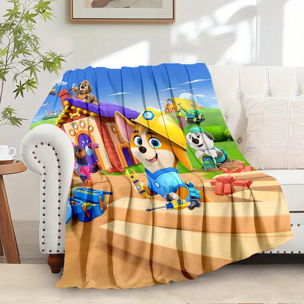 

1pc Flannel Throw Blanket, PAW Patrol,Teamwork,AdventurePattern Printed Blanket, Warm Cozy Soft Blanket For Couch Bed Sofa Car Office Campin 100x150cm