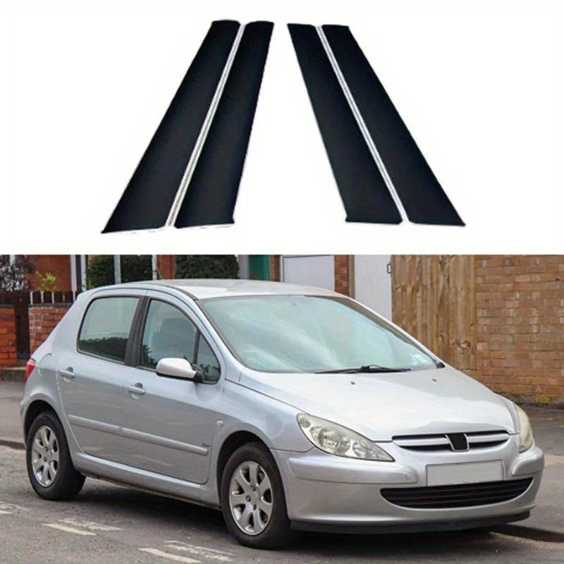 4 Pezzi Per Peugeot 307 2004 2005-2011 Adesivi Montanti Auto Montanti Porte Auto Copertura Montante BC Decalcomania Accessori Styling