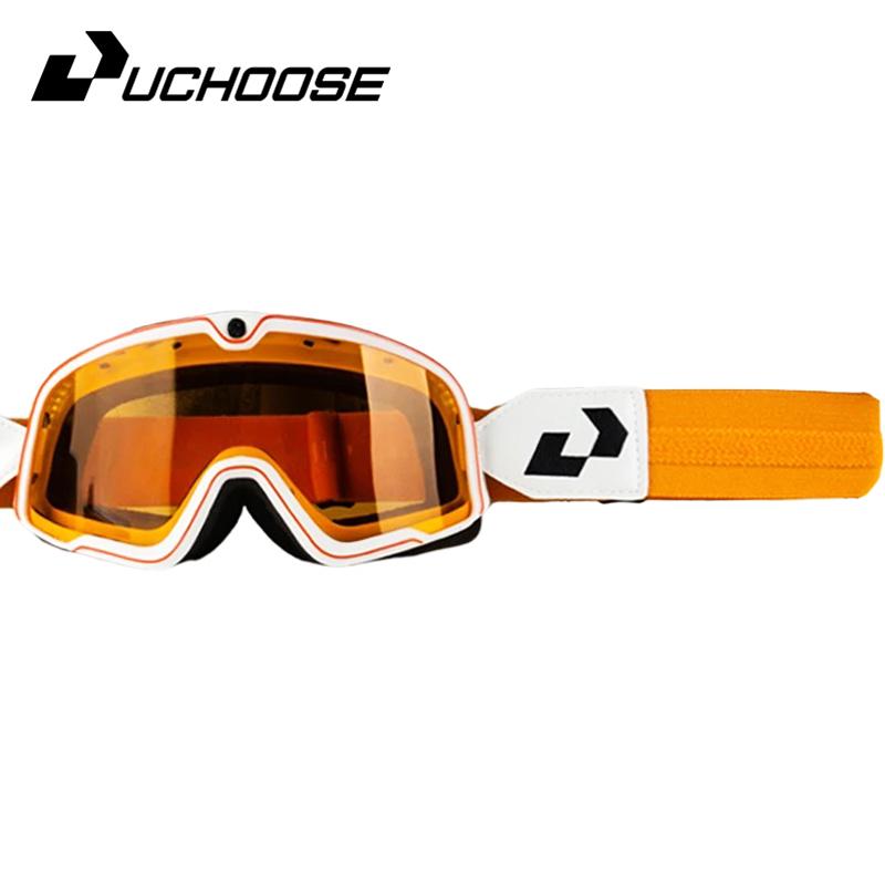 Occhiali da Moto Retrò Occhiali da Sci Occhiali da Sole Occhiali ATV Cinturino Antiscivolo AntiUV Cafe Racer Chopper Ciclismo Corsa Spedizione Gratuita