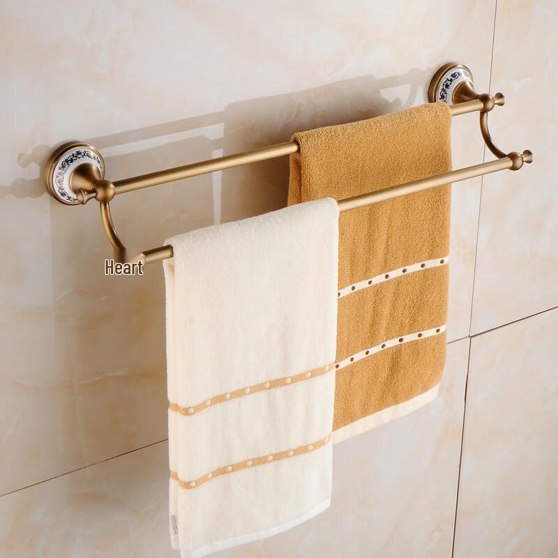MDNG European Antique Blue & White Porcelain Double Towel Rack