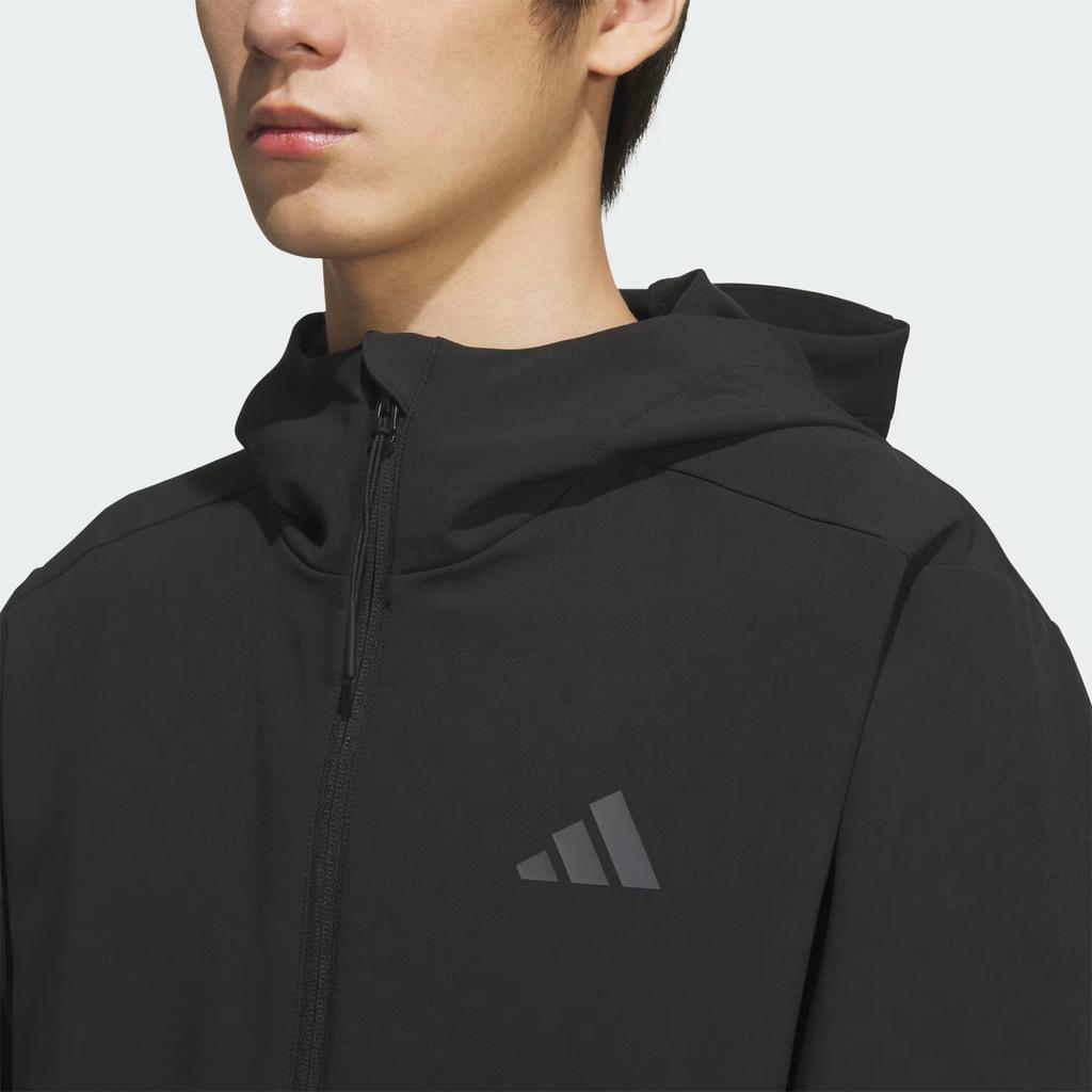 Adidas Jackets Unisex Black Hooded Moderate KF5222