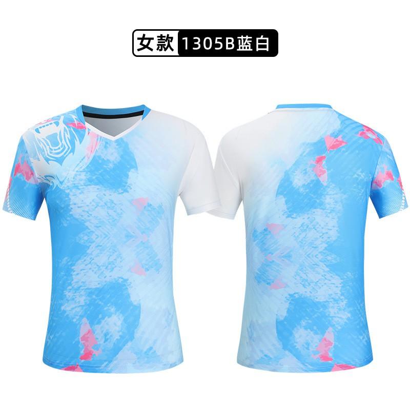 Short Sleeve Badminton Shirts Set Breathable Sports Training Jersey Men Women Table Tennis