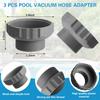 3 Pcs 11239 Hose Adapter Compatible with IN-TEX Part Pool Vacuum Hose Adapter Pool Skimmer Hose Adapter