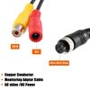 uxcell Car Camera Adapter 4 Pin To RCA Adapter M12 4 Pin Female To