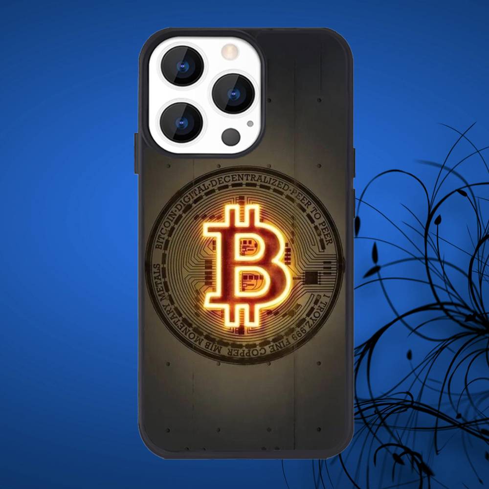 Bitcoin Phone Case For iPhone 16,15,14,13,12,11,Plus,Pro,Max Mini Magsafe Magnetic Wireless Charging