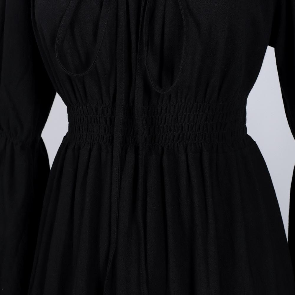 2024 Women's Medieval Vintage Christmas Off-the-Shoulder Bell Sleeve Dress