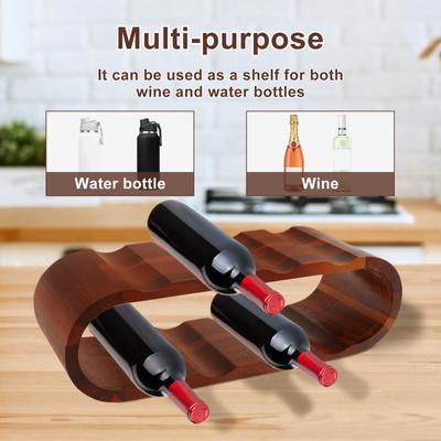 Wood Wine Racks Elegant Wine Rack Inserts Convenient Wine Bottle Holder Stand Smooth Wine Shelf Organizer All Match Wine Storage
