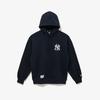 New Era Mlb New York Yankees Patched Hoodie Dark Navy 14742030
