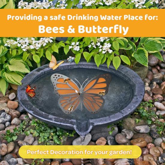 Bee Water Station Floating Pollinator Island Bee Drinking Station Honeycomb Design Floating