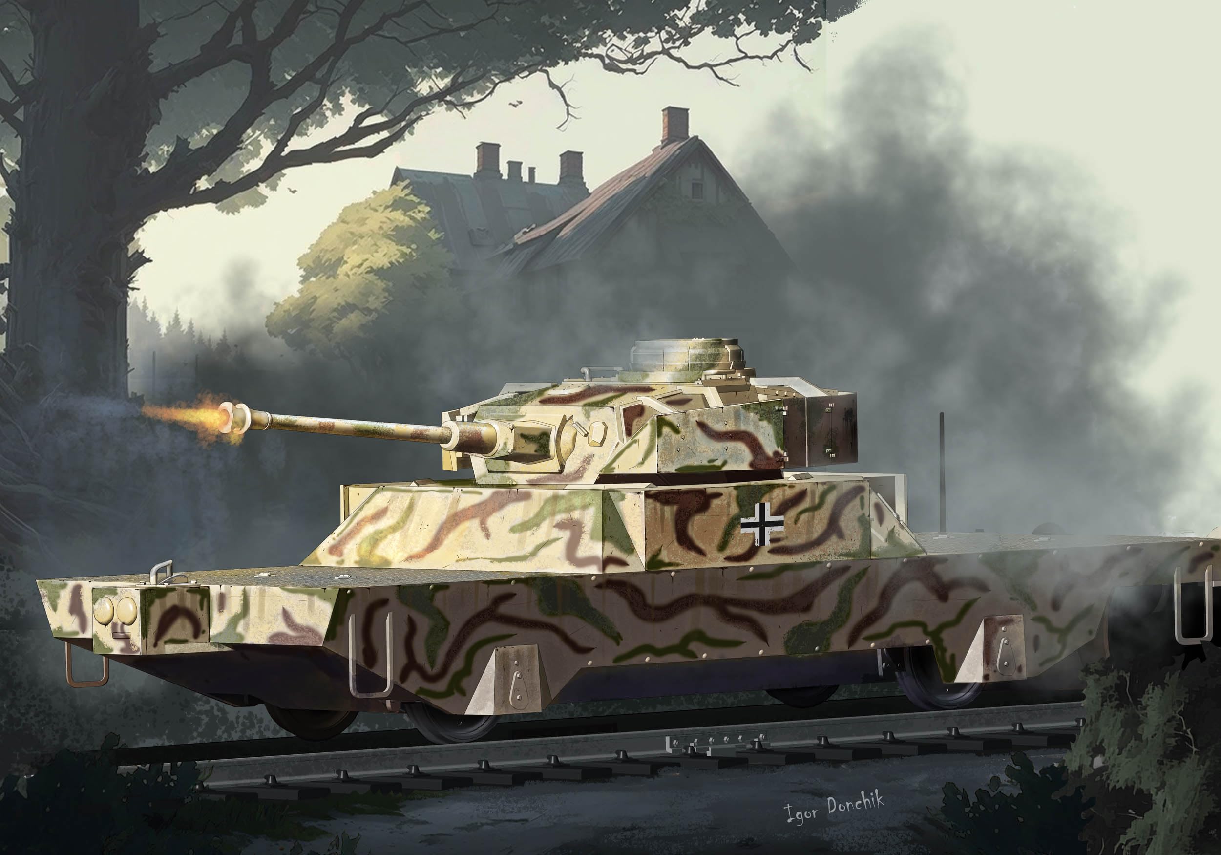 

Hobby Boss Fighting Vehicle Series German Armored Train Type II Plastic Model Kit 82955 1/72 BP-44/Train (Military Vehicle)