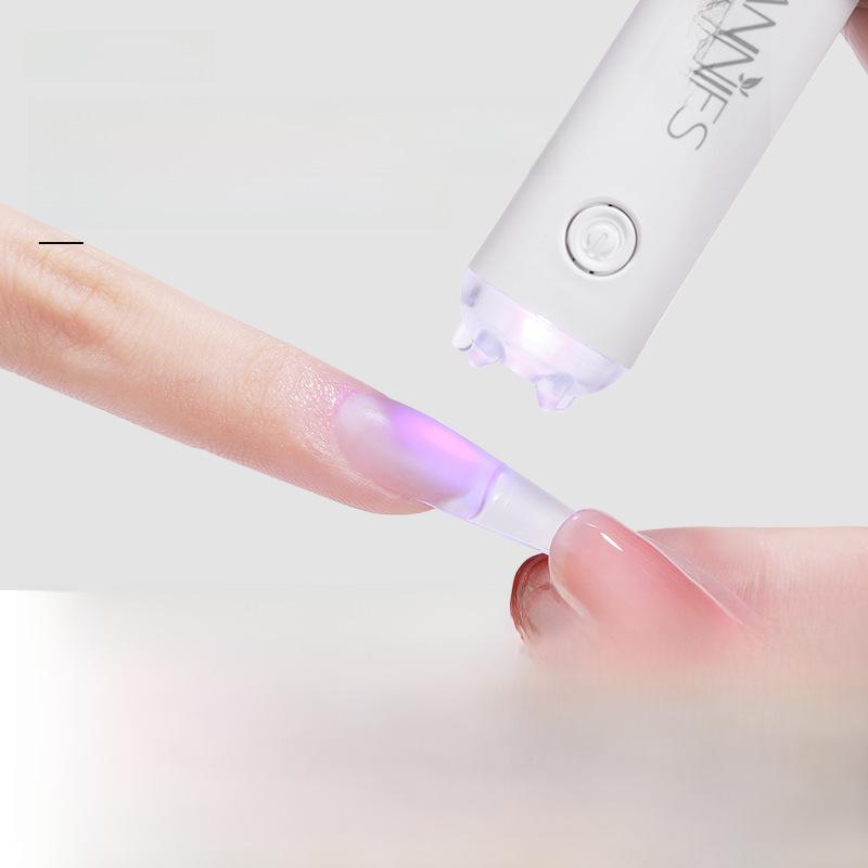 Tragbare Mini Handheld Schnelltrocknende Nagellampe mit Aufbewahrung - Plug-In-Typ für Maniküre & Aushärtung von Sticky Diamonds