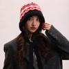 Women's Korean Style Autumn/Winter Jacquard Scarf & Hat Set – Versatile Shawl and Neck Warmer for Couples and Students