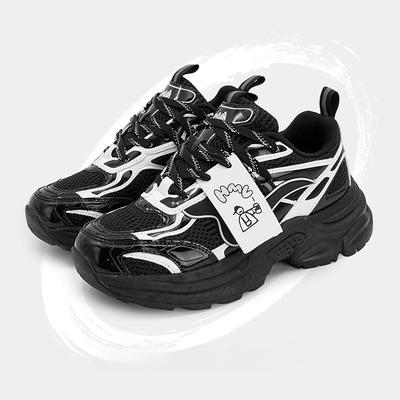 Paar Plateau Papa Schuhe Damen Sommer Atmungsaktiv Erhöht Sneaker Damen All-Matching und Leichte Freizeitschuhe Damen Neu