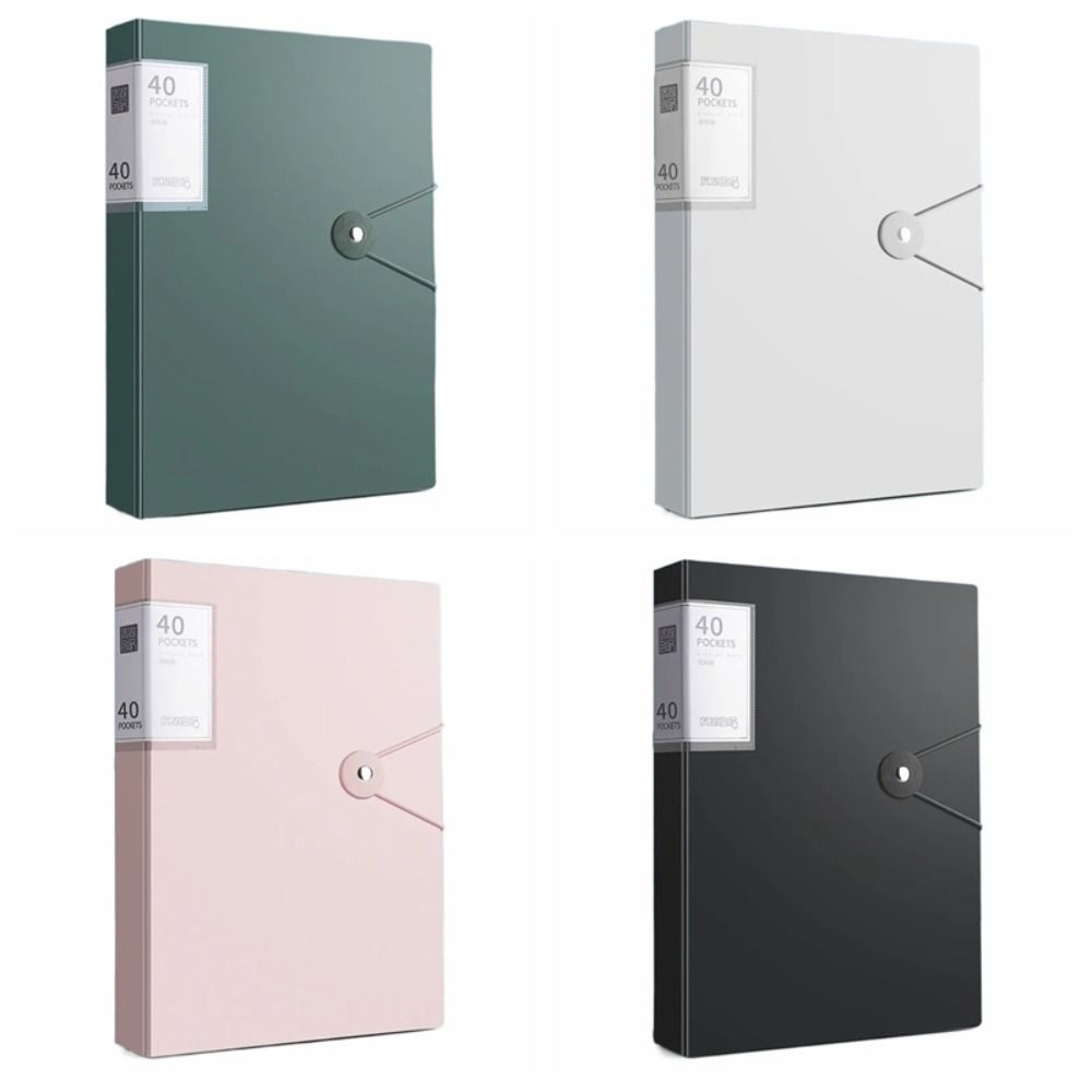 40 Pages Document Bag PP Test Paper Storage Organizer New A4 File Folder