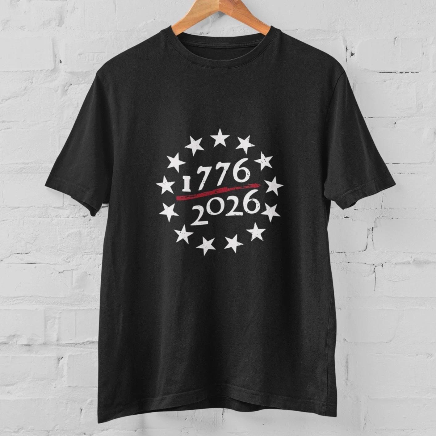 1776 2026 Футболка Америка 250-летие Патриотическая Графическая футболка США XXXL