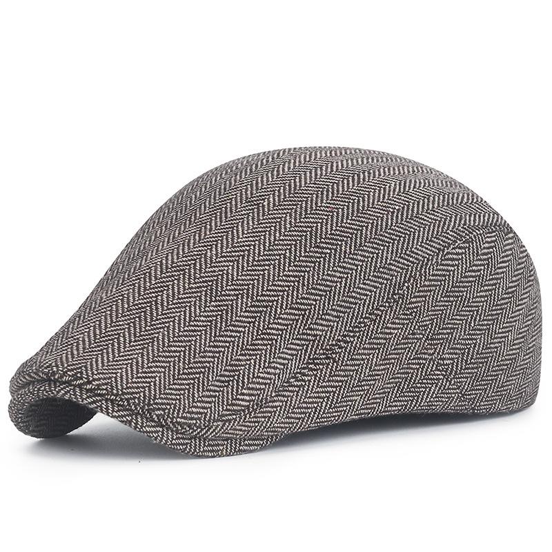 Retro pánská newsboy čepice podzim zima rybí kost kachní zobák klobouk tvídová plochá kšiltovka baret dámský malířský gatsby řidičská čepice