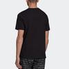 Adidas Logo Letter Print Crew Neck Short Sleeve T-Shirt Men Tops Black H13489