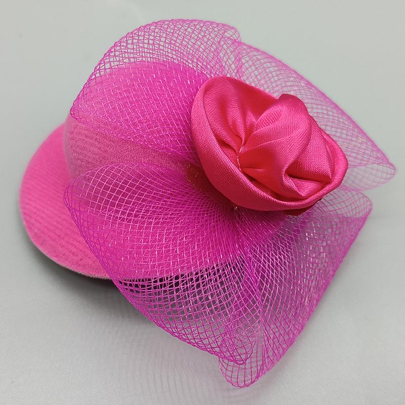 Noblewoman Butterfly Crown Headdress: 11.5" Doll Accessory with Flannel Yarn Net