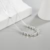 Trendy Women's Light Luxury Broken Silver Clavicle Necklace - High-End, Simple Design 2022