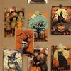10pcs/set Black Cat Pumpkin Themed Halloween Message Cards  Party Invitations