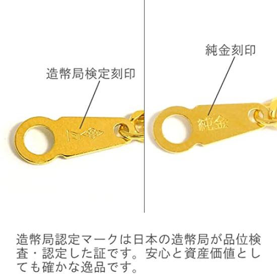 Pure Gold Kihei Bracelet K24 W6 Sides 18cm 10g Mint Certified Stamp Gold Kihei Chain Double Stopper 6 Sides Double 6 Sides Made In Japan Domestic