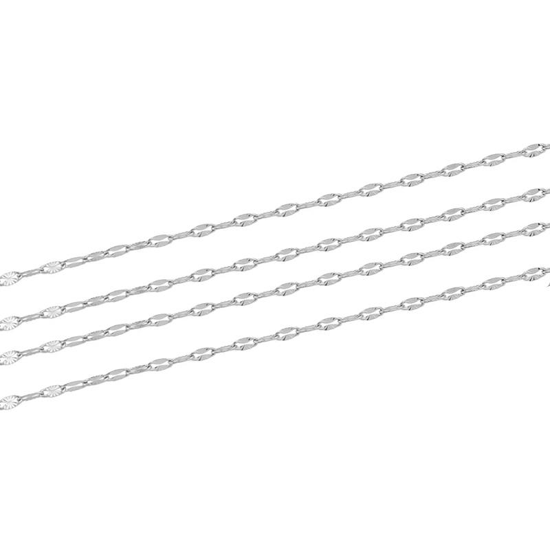 

2meters 1.7mm Chains Bracelet Never Fade PVD Stainless Steel Link Chains Necklace Bulk Lot for Diy Jewelry Making Accessories