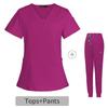 Quality Unisex Medical Uniforms for Man V-neck Nurse Scurbs Women Hospital Doctor Work Wear Oral Dental Surgery Work Uniforms