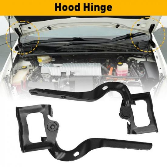 2Pcs Hood Hinges Left & for Right 2010 2012 2011 2013-2015 Toyota Prius Black