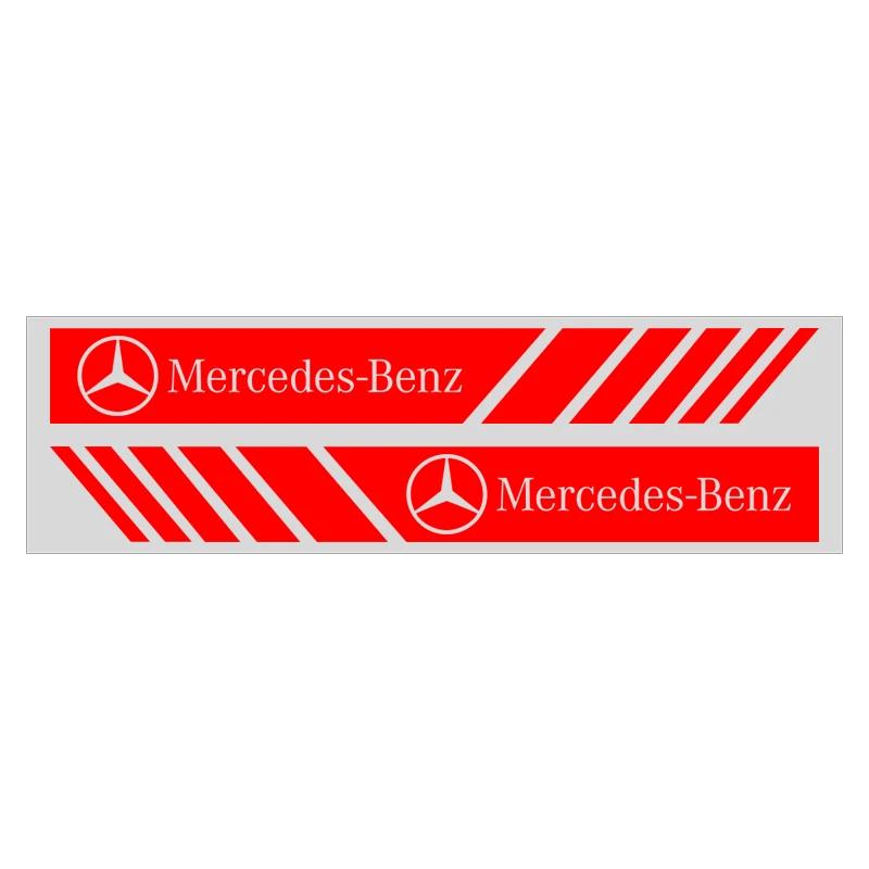 AABIF1 2pcs Car PVC Stripe Racing Strips Rear View Mirror Stickers For Mercedes Benz W212 W211 W213 W203 W205 W204 A C E B R Class