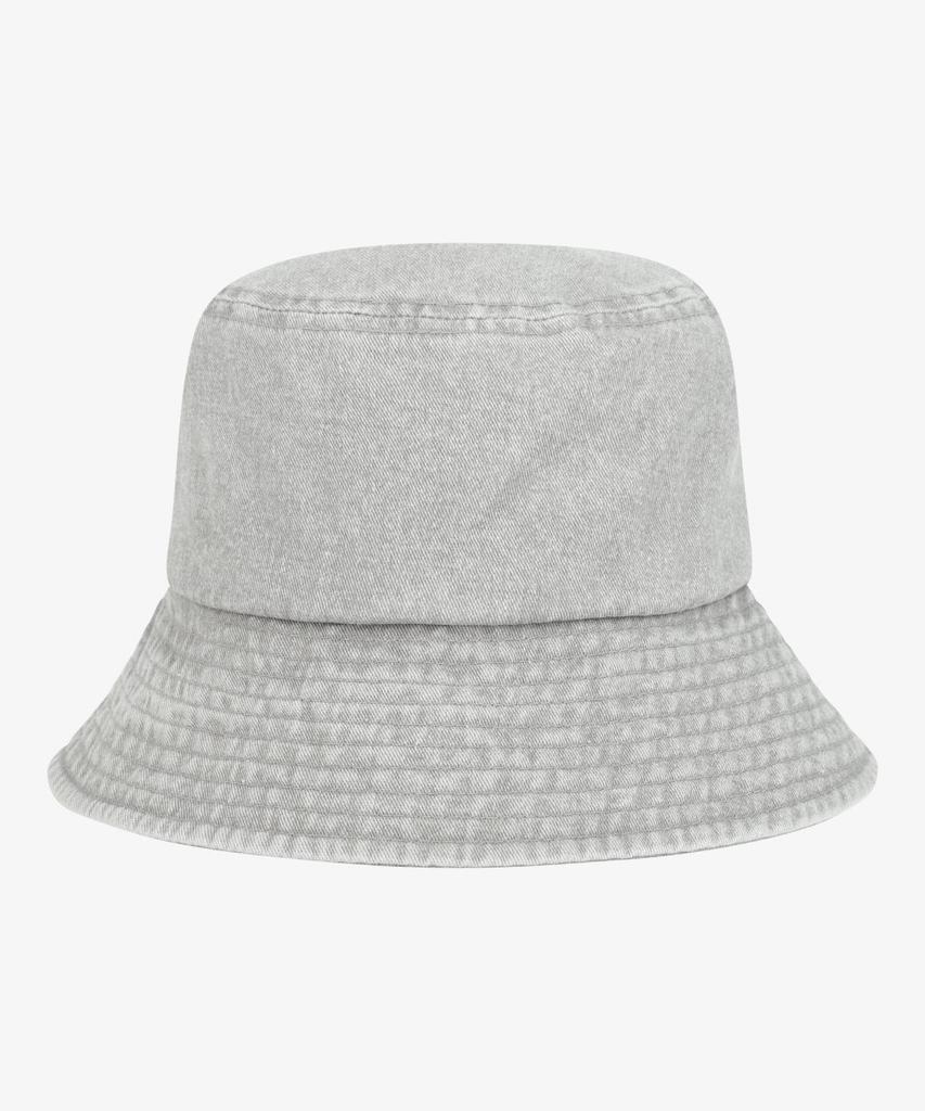 Noseupeiseu Ne3Hs00L White Label Logo Bucket Hat Gray
